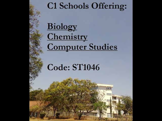 Biology, Chemistry & Computer Studies Combination [C1 Schools]