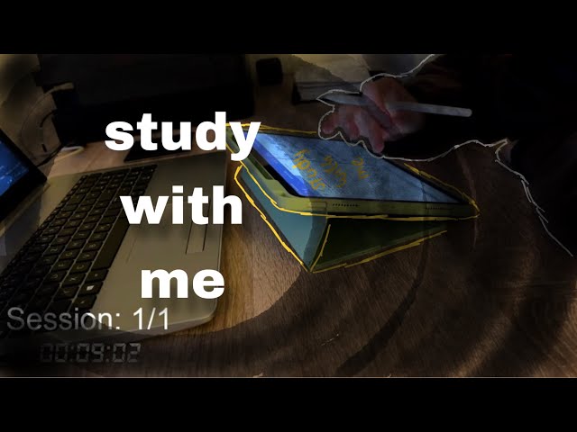 15 min study with me|  rain sounds