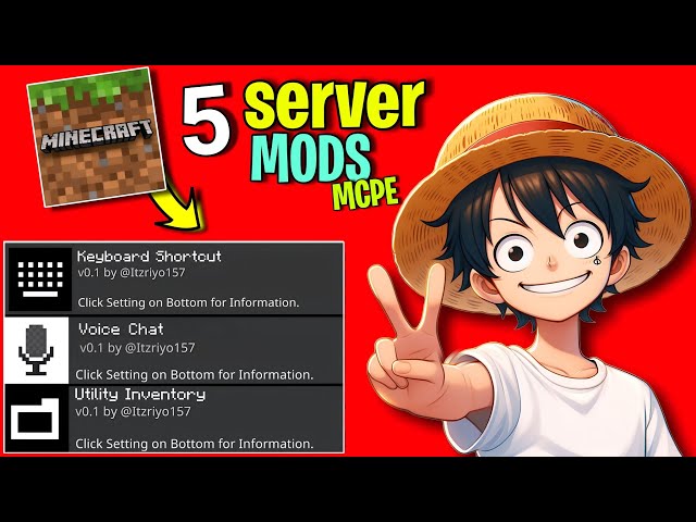 Top 5 BEST Server Mods For Minecraft Pocket Edition 1.21!