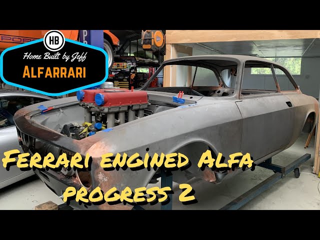 Ferrari engined Alfa 105, The Alfarrari build progress 2