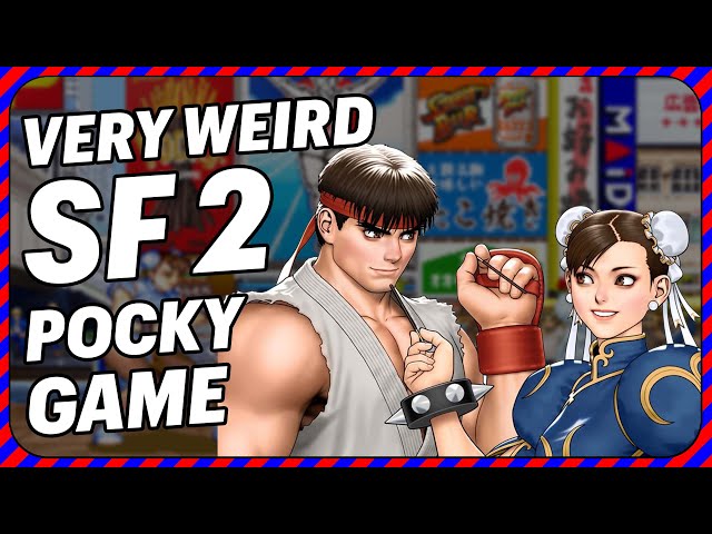 Street Fighter II Pocky Edition! The *NEW* SF2 Game With a Special Challenge!!