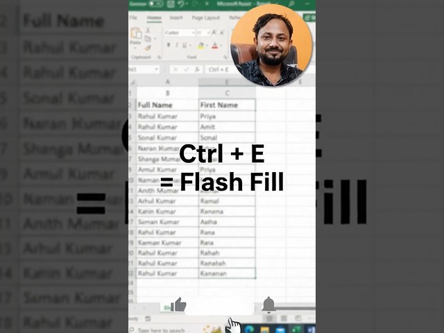 🚀 Title: Excel की सबसे FAST Trick 😱 excel 🔥 | Excel Tips & Tricks #Shorts