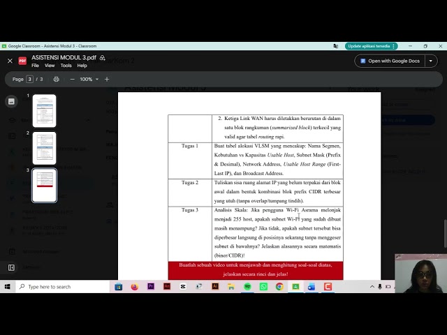 ASISTENSI MODUL 3 SUBNETTING