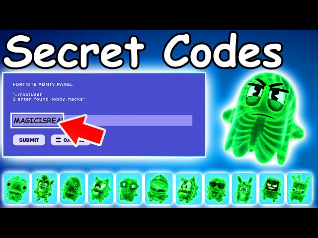 NEW SPRITE ADMIN PANEL CODES in FORTNITE SEASON 4 SPRITE CODES! (New Secret Codes)