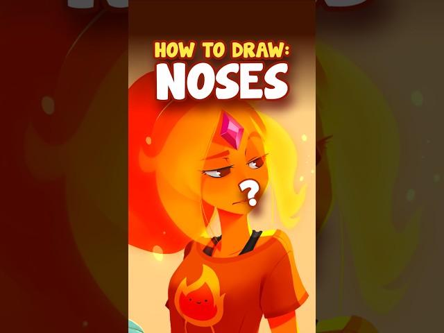 How to Draw Noses (Everyone overcomplicates this) Digital art tips and  tutorials you NEED to watch