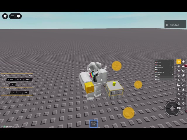 How to make a spinning part with F3X Btools in roblox