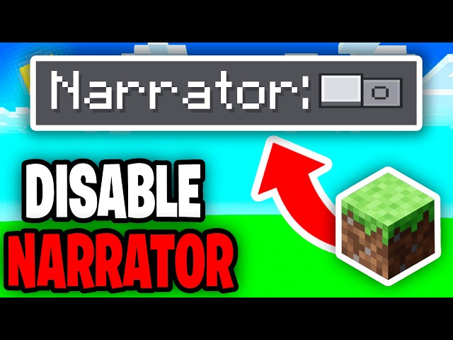 How To Turn Off Narrator In Minecraft Java & Bedrock! - Tutorial