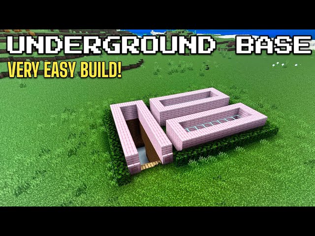Minecraft Tutorial: How To Build A Cherry Blossom Underground Base