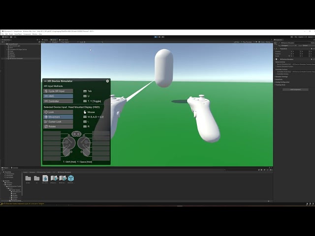 Using Unity's XR Device Simulator Develop VR on a Mac or Without a Headset