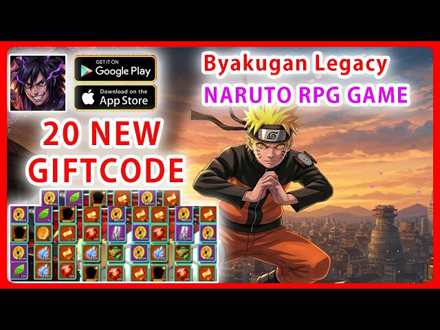 How To Redeem Code Byakugan Legacy | All 20 Giftcodes & Gameplay- Naruto RPG Game Android