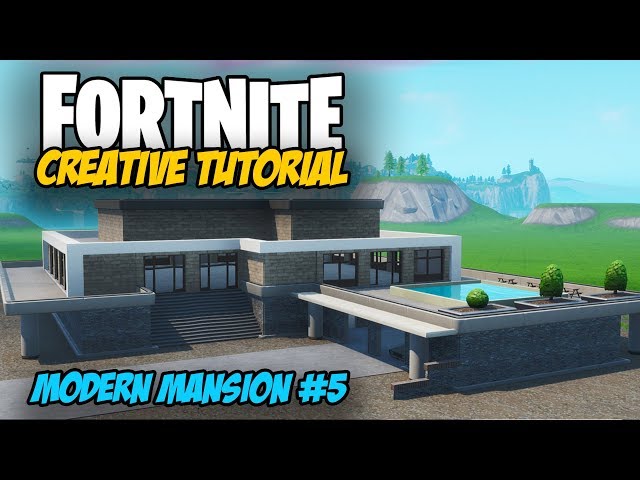 Fortnite Creative Tutorial: Modern Mansion Build #5