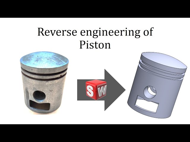 Reverse Engineering of Piston | Solidworks tutorials for beginners