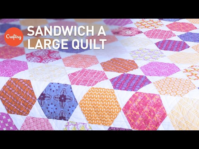 Easy Way to Baste (Sandwich) a Large Quilt | Quilting Tutorial with Amy Gibson