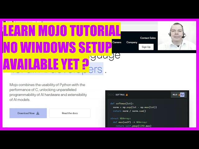LEARN MOJO TUTORIAL - 3 NO WINDOWS SETUP DOWNLOAD AVAILABLE YET ?