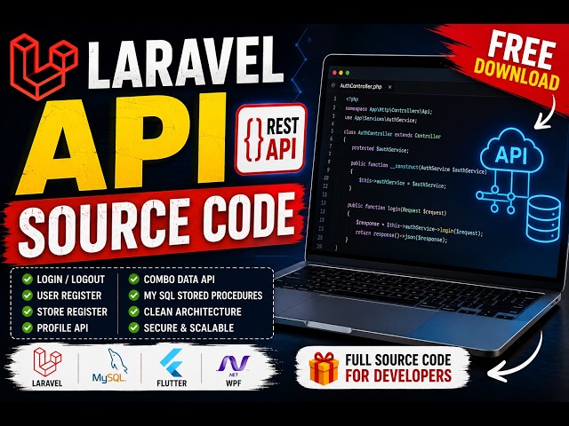 🔥 Free Laravel API Source Code #joincoder #dev #sourcecode
