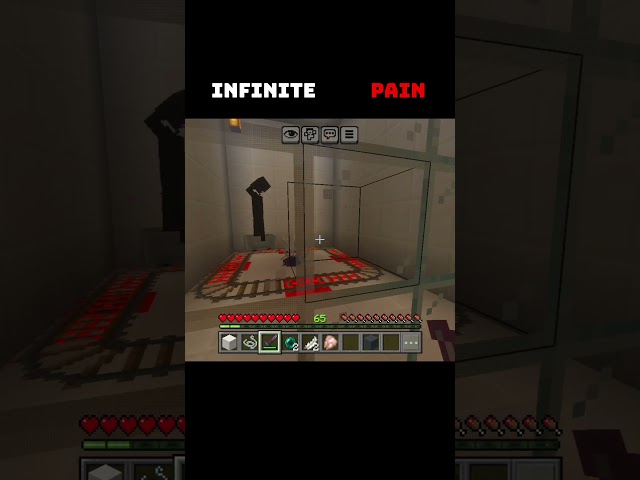 infinite pain 💀☠️ !! #minecraft #viral #shorts #viralshorts