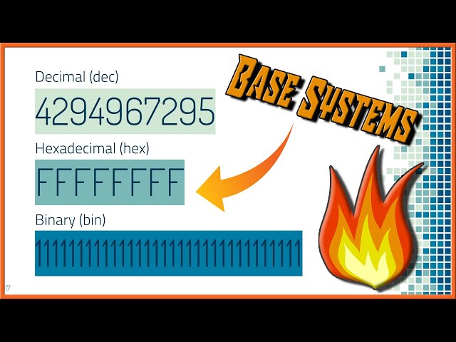 CS420 - 3 Base Systems - Hex, Decimal & Binary