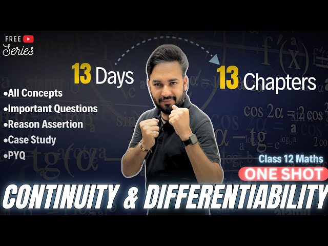 Continuity & Differentiability One Shot🔥Class 12 Maths | All About Mathematics | #13days13chapters