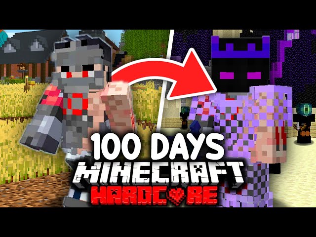 I survived 100 Days on Hypixel Skyblock Minecraft!