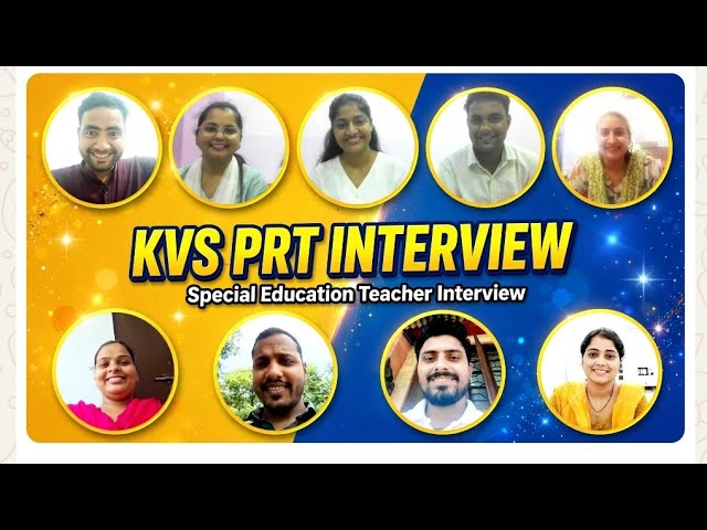 Kvs Special education interview | PRT interview | KVS NVS special educator interview 