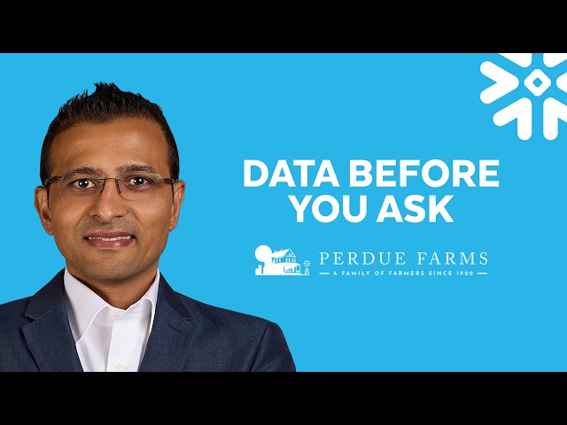 How Perdue Farms Modernizes Legacy Data With Snowflake AI Data Cloud