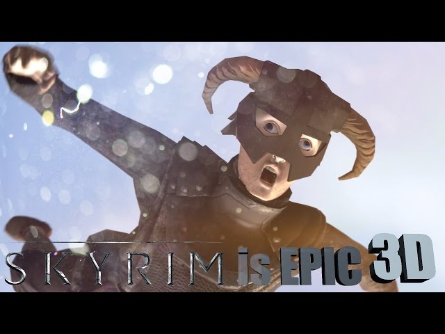 SKYRIM is EPIC with Mods - WATCH with 3D Glasses