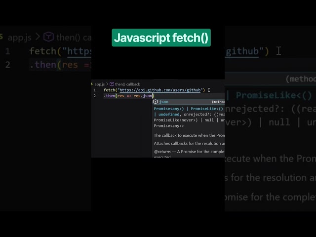 JavaScript Fetch API Explained in 60 Seconds