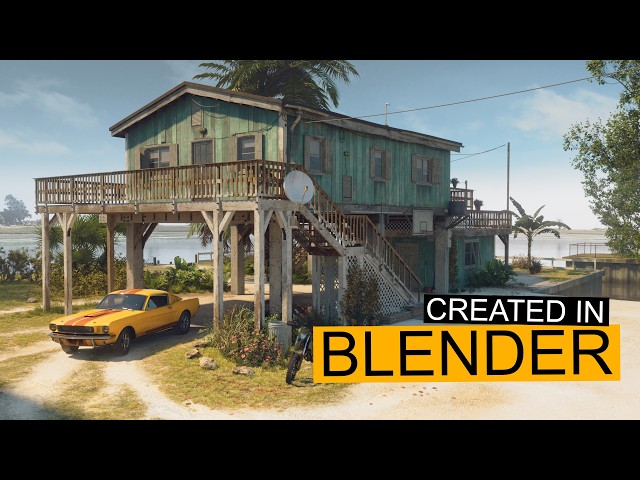 How I created Jason's House GTA VI in BLENDER - Full Workflow