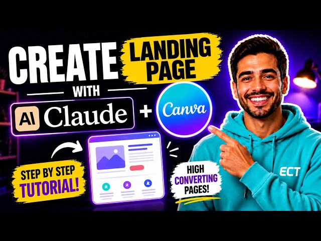 Claude + Canva AI = INSANE Landing Pages | How to Create a Landing Page with Claude and Canva AI