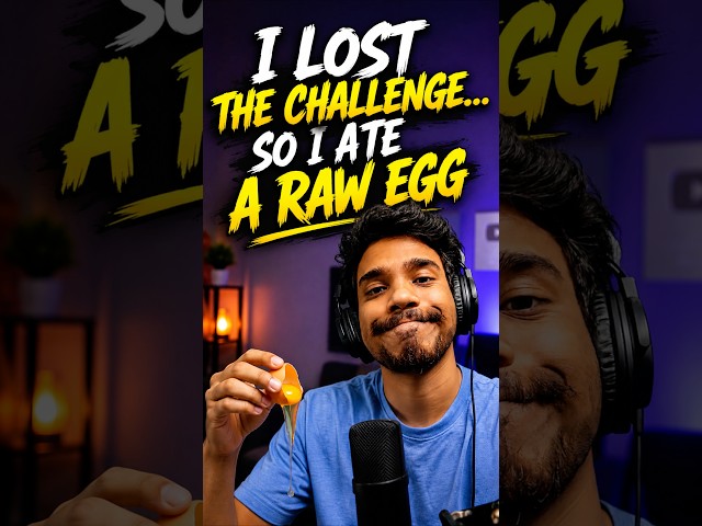 I lost the challenge to @TonyTheSilly  so I ate a raw egg!!