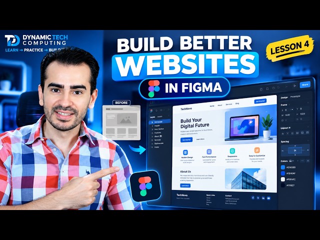 Figma Web Design for Beginners | Pixel-Perfect Execution – Lesson 4