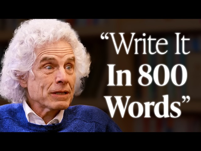 Harvard Professor Explains The Rules of Writing — Steven Pinker