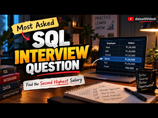 How to Find 2nd Highest Salary in SQL? | 4 Interview-Winning Approaches