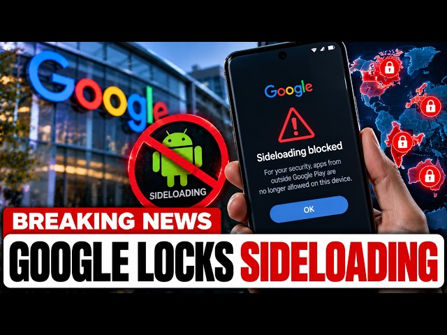 CRITICAL: Google Just Locked Down Sideloading — 4 Countries Already Affected