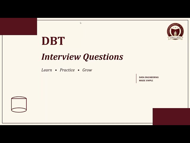 DBT Incremental Strategy | Data Engineering Interview Questions