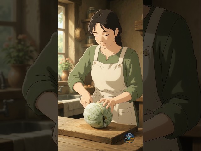 Cozy Ghibli Village Life: Sun-Dried Pumpkin Snacks