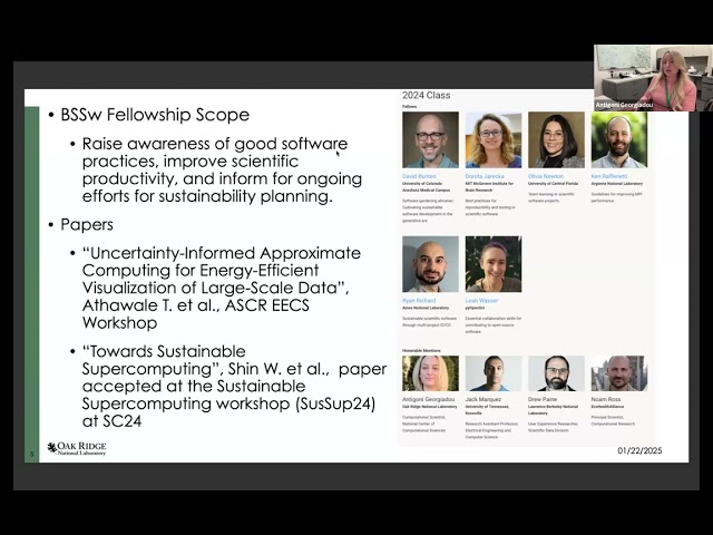2025-01-22 webinar: HPC and Software Sustainability: Toward Green Software Development