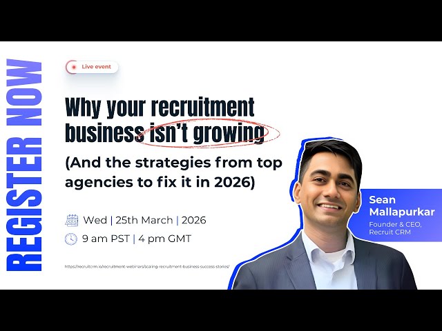 Why your recruitment business isn’t growing (And the strategies from top agencies to fix it in 2026)