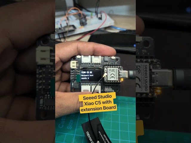 Seeed Studio Xiao C5 with extension Board Testing