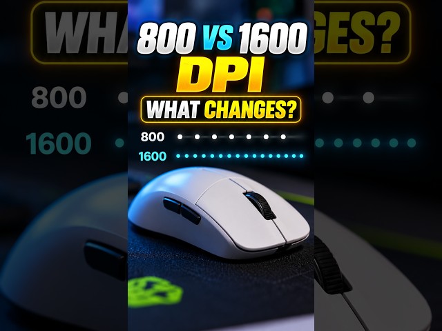 800 DPI vs 1600 DPI — What Actually Changes?