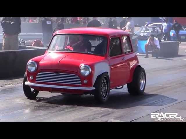 NonVtec All Motor RECORD 10.69 @ 123 vs RHD K-Series Mini Cooper 10.80 | Hday 2015 | ERacer