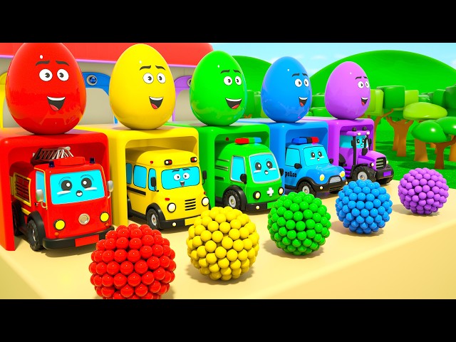 Magic color balls & colorful surprise eggs + More | 🌈Learn Colors for Kids | DuZoo Kids Songs