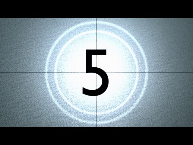 Retro film countdown video