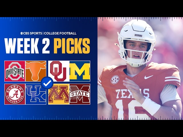 College Football Week 2 Picks and Predictions | Ohio State vs. Texas, Oklahoma vs. Michigan & More