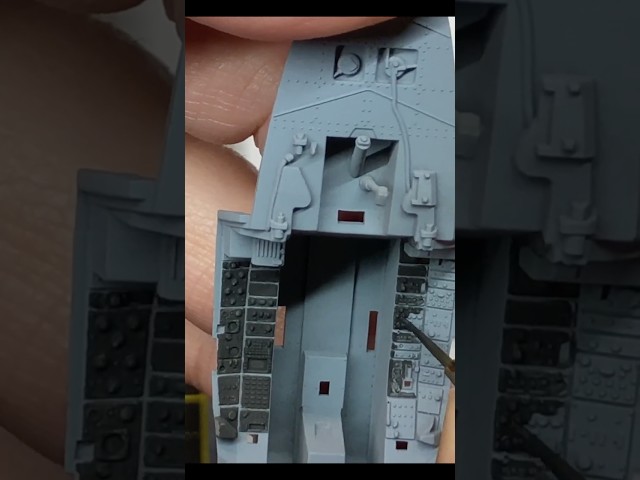 A-10A G.W.H. 1/48 scale - Cockpit painting HD 1080p #miniature #model #airbrush #scale model