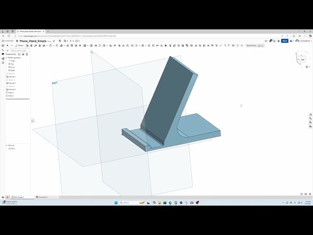 Design a Phone Stand in Onshape | Beginner CAD Tutorial + 3D Print