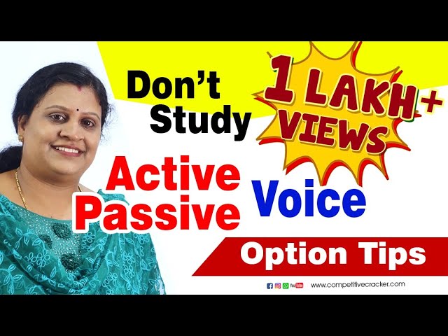 ACTIVE & PASSIVE VOICE  പഠിച്ചു സമയം കളയേണ്ട || TWO SECONDS ACTIVE PASSIVE VOICE ||#PSC_ENGLISH_TIPS