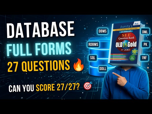 Class 10 DBMS Full Forms Quiz | Database Management System | SEE Computer Important Questions