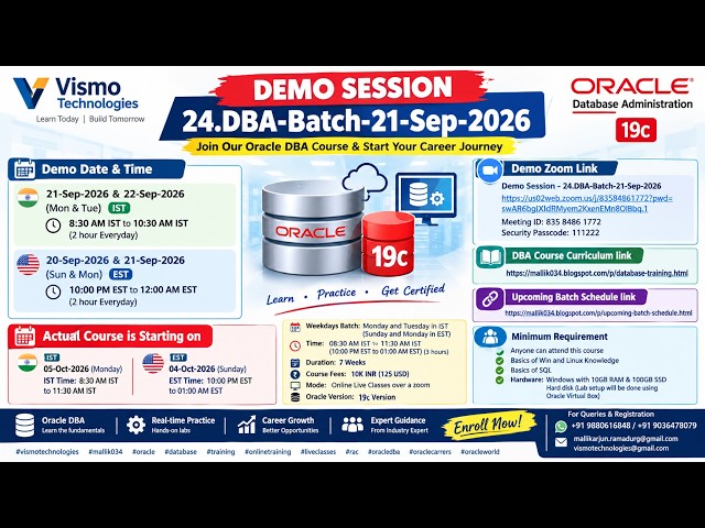 Day_1_Demo_Session | DBA Course | AI Impact on DBA Roles