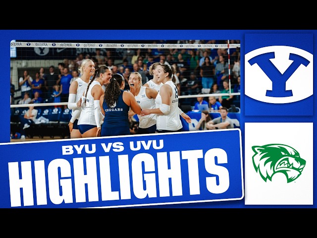 BYU Women's Volleyball vs UVU || Full Game Highlights (2026)